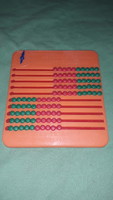Old circa 1970, Yugoslavia - Zagreb - school soroban abacus bead counter clock as shown in the pictures