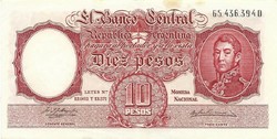 10 pesos 1954-63 Argentina 3.