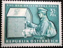 A1200 / Austria 1965 stamp day stamp postmaster
