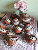 6 Personal Bulgarian tea set