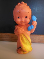 Doll - plastolus - 16 x 7 cm - rubber - no whistle - perfect