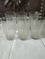 Thick-walled long drink/water glass 6 pcs