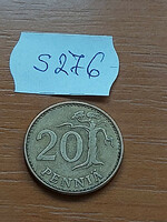 Finland 20 pennies 1963 aluminum bronze s276