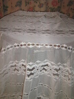 Beautiful floral tulle curtain with drapery