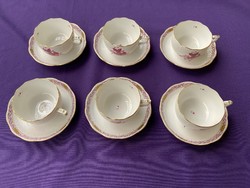 Herend Appony patterned tea cups 6 pieces