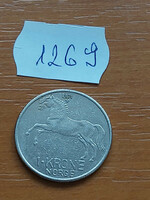 Norway 1 kroner 1971 olive v, horse copper-nickel 1269