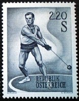 A1242 / Austria 1967 sport stamp postal clear