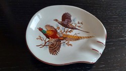 Aquincum pheasant porcelain ashtray