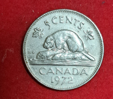 1972. Canada 5 cents (409)