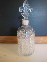 Bottle - 19 x 7 cm - 3 dl - lily stopper, also glass!!! - Glass - flawless
