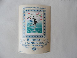 Figure Skating and Ice Dancing European Championship Stamp (1963)