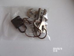 Old small padlock and keys
