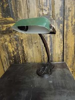 Bank lamp, cast iron in good condition, Art Nouveau desk lamp, from the beginning of the 20th century