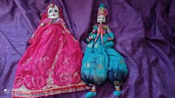 Old marionette puppets East Indian puppet theater props