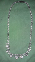 Retro metal Cili-vili collar with rhinestones, length 40 cm. 21 cm diameter according to the pictures