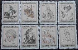 A1307-14 / austria 1969 the albertina graphics collection stamp series postal clear