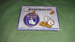 Old Hungarian packed unopened rummy - French card with box of 2 decks lucky penny according to pictures