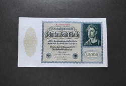 Németország 10000 Márka 1922, VF+ (normál méretű)