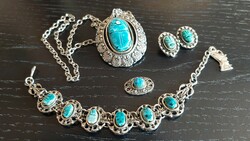 Scarab jewelry set