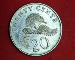1997. Singapore 20 cents (729)