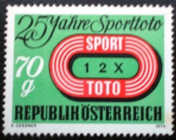 A1468 / Austria 1974 25 years old sport toto stamp postmaster