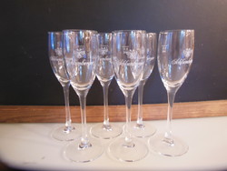 Set - new - 6 pcs - schlumberger - 21 x 7 cm - champagne - retail price - 50 euros