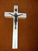 Gyönyház inlaid wooden cross with copper body