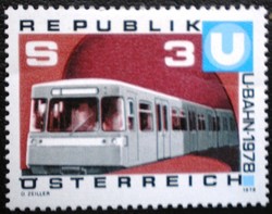 A1567 / Austria 1978 Vienna subway stamp postal clear