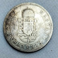 József Ferencz silver 1 forint 1886 approx
