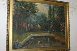 Antique signed painting 309