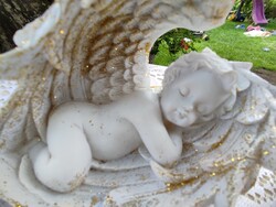 Charming resin angel garden ornament