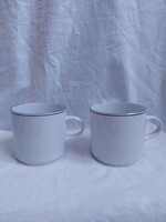 Rare lowland porcelain mug with black and silver stripes