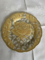 Gyönyörű Német sárga rózsás  dísz tányér
