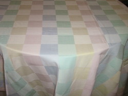 Beautiful pastel checkered damask duvet cover
