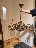 Flawless 5-branch art deco chandelier