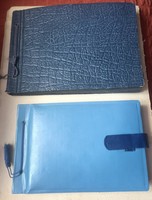 2 old photo albums with pictures