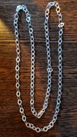 Necklace 100cm! Long 34.5G silver