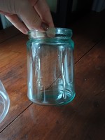 Régi befőttes üveg 0.5 literes , színes