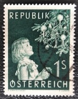 A994p /  Ausztria 1953 Karácsony bélyeg pecsételt