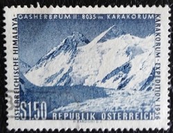 A1036p /  Ausztria 1957 Osztrák Himalája-Karakoram Expedíció bélyeg pecsételt