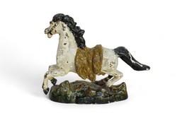 Antik öntöttvas ló szobor