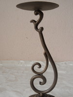 Metal, cast iron candle holder