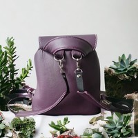 Leather backpack for ladies