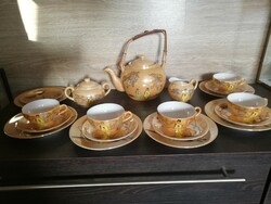 Japanese pearlescent eggshell porcelain coffee set