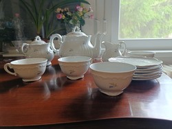 Zsolnay field flower tea set of 15 pieces