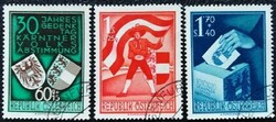 A952-4p /  Ausztria 1950 Népszavazás bélyegsor pecsételt
