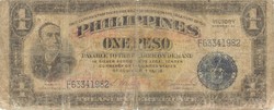 1 Peso 1944 victory Philippines
