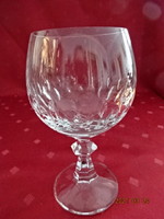 Crystal glass stemmed glass, height 13.5 cm. 2 in one. He has!