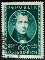 A964p /  Ausztria 1951 Joseph Lanner bélyeg pecsételt