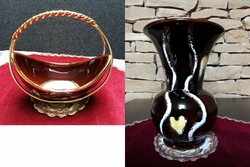Jasba ceramic vase and basket